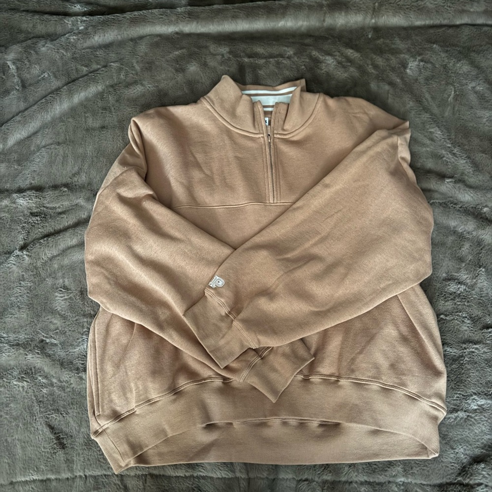 PINK half zip Carmel color